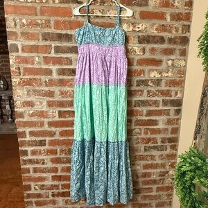 Ro’s Garden Malena Colorful Tiered Maxi Dress